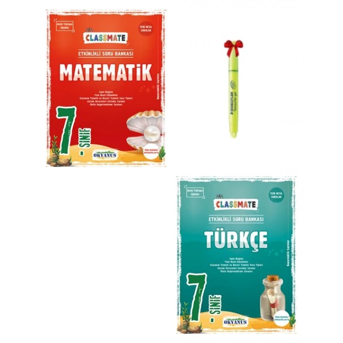 7.Sınıf Classmate Matematik Türkçe Soru Bankası