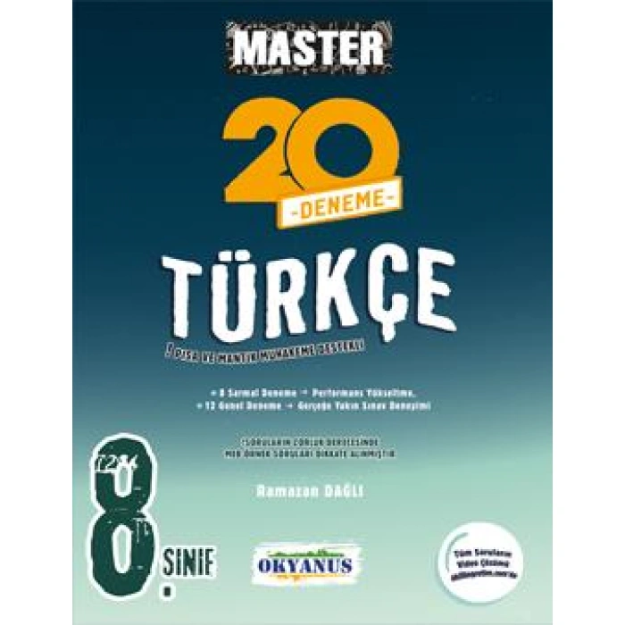 8. Sınıf Master 20 Türkçe Denemesi
