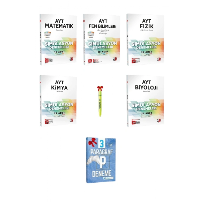 AYT Matematik+Fen+Fizik+Kimya+Biyoloji Deneme Tamamı Video Çözümlü