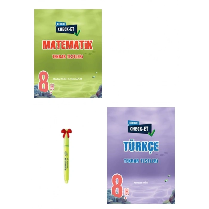 LGS 8.Sınıf CHECK-ET Matematik Türkçe Tekrar Testleri
