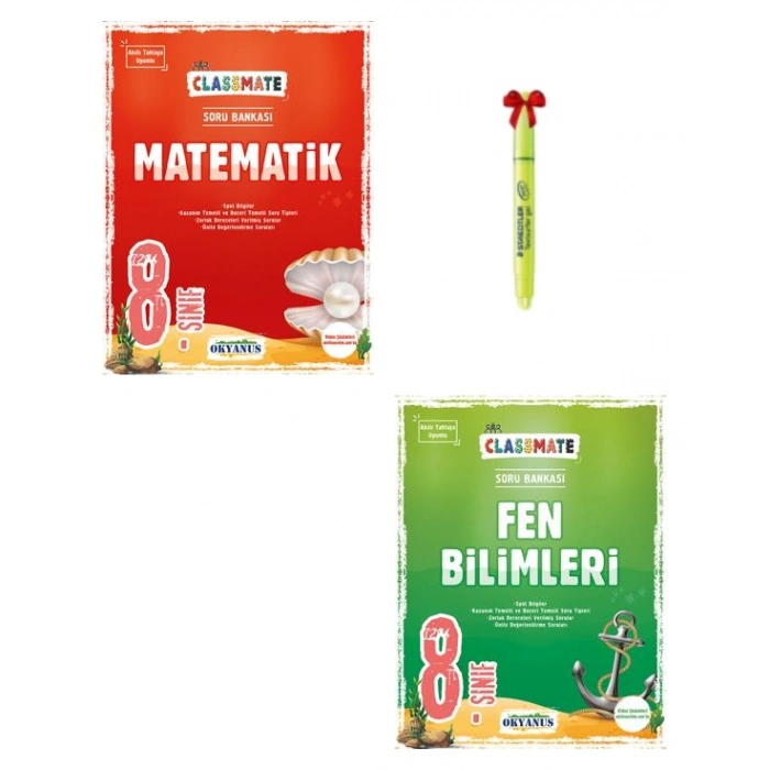 LGS 8.Sınıf Classmate Matematik Fen Bilimleri Soru Bankası