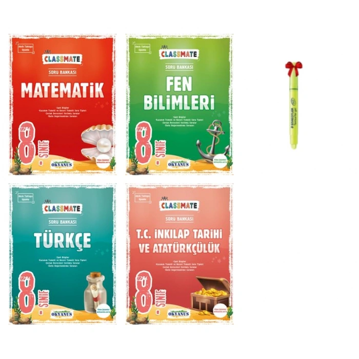 LGS 8.Sınıf Classmate Matematik Fen Bilimleri Türkçe İnkılap Soru Bankası