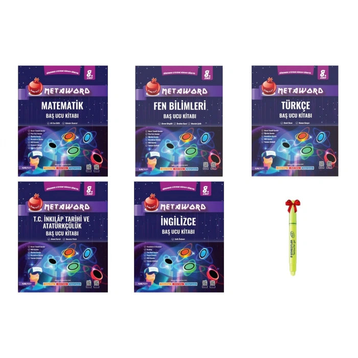 LGS 8.Sınıf Metaword Matematik Fen Türkçe İnkılap İngilizce Soru Bankası