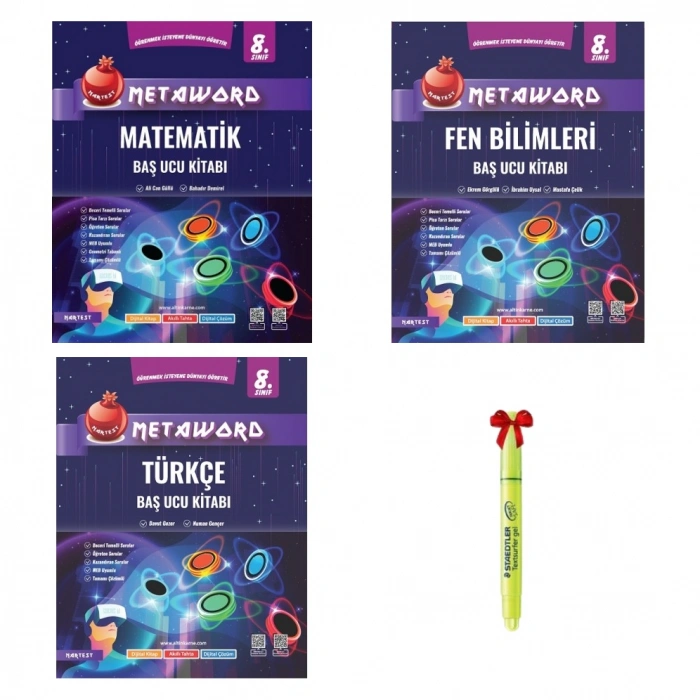 LGS 8.Sınıf Metaword Matematik Fen Türkçe Soru Bankası