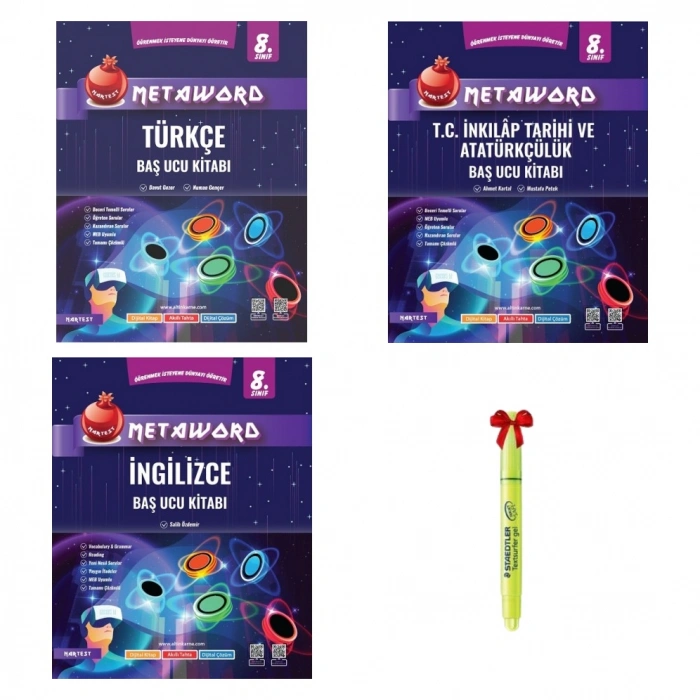 LGS 8.Sınıf Metaword Türkçe İnkılap İngilizce Soru Bankası