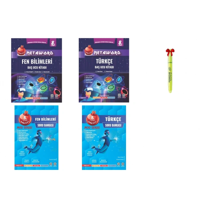 LGS 8.Sınıf Metaword ve MOD Serisi FEN Türkçe Soru Bankası