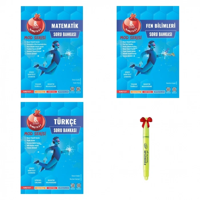 LGS 8.Sınıf MOD Serisi Matematik FEN ve Türkçe Soru Bankası