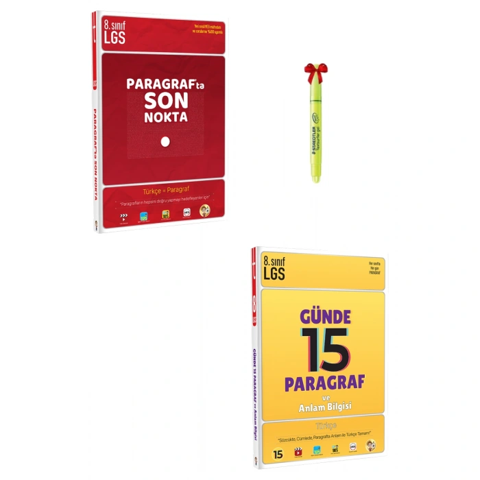 LGS 8.Sınıf PARAGRAFta SON NOKTA ve 15 Günde Paragraf