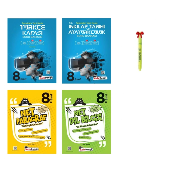 LGS 8.Sınıf Türkçe İnkılap Kafası Net Paragraf ve Dil Bilgisi Soru Bankası