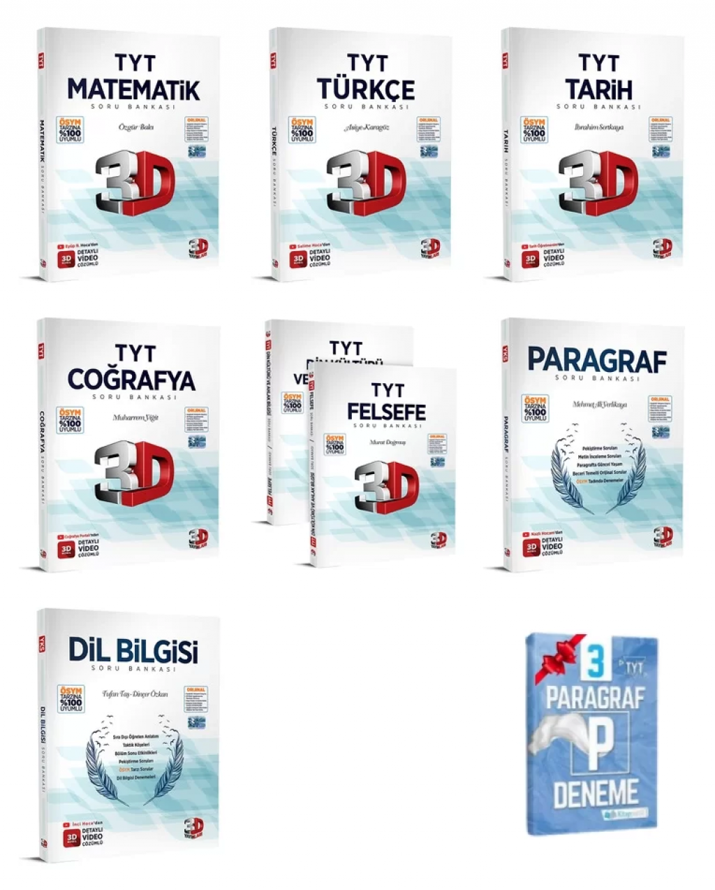 TYT Mat Türkçe Tarih Coğrafya Din Felsefe Paragraf Dil Bilgisi SB