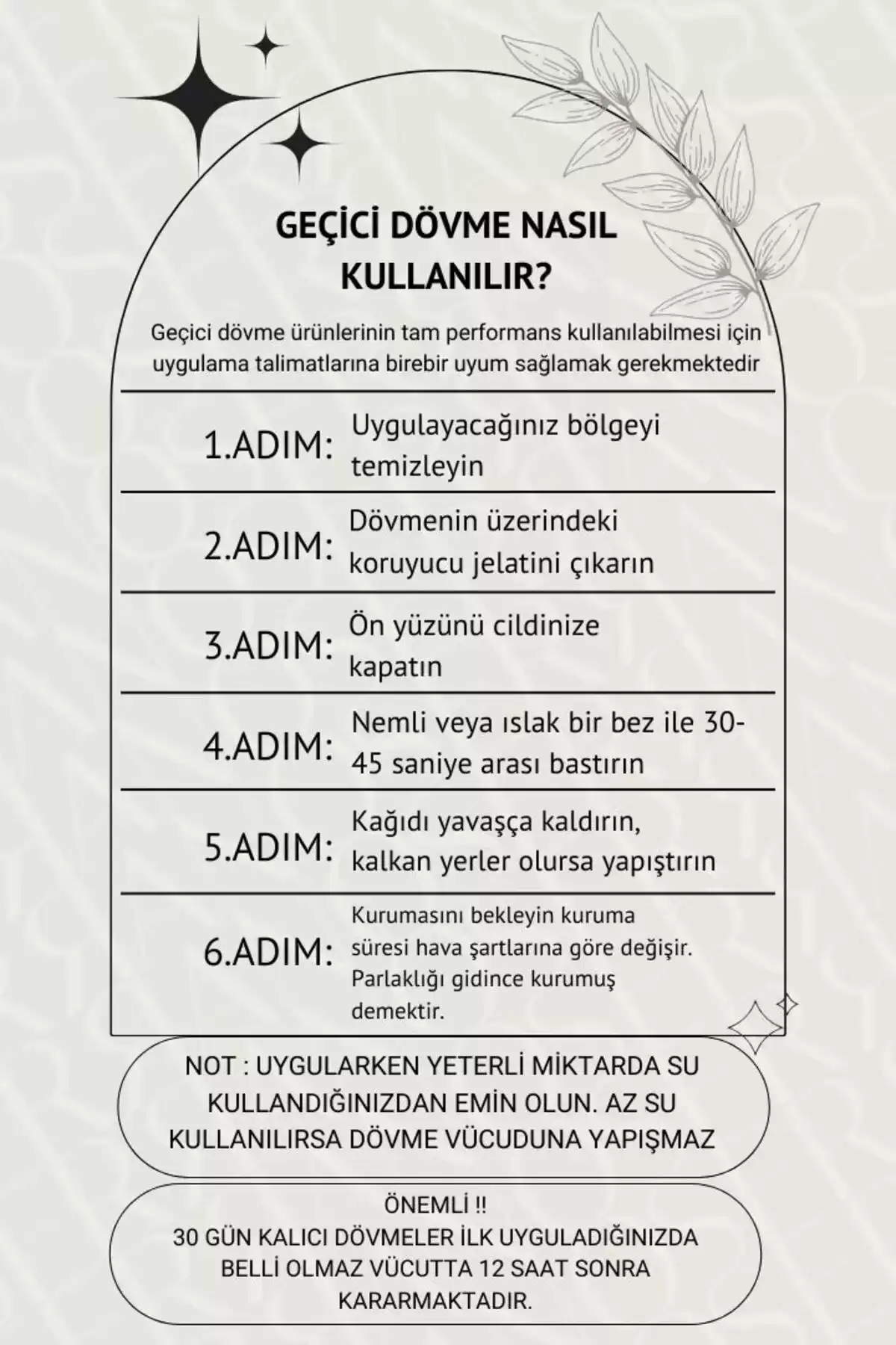 30 Gün / 1 Ay Kalıcı Melek ve Şeytan Sternum - Göbek - Bel Dövme Tattoo - 12 Saat Sonra Kararır