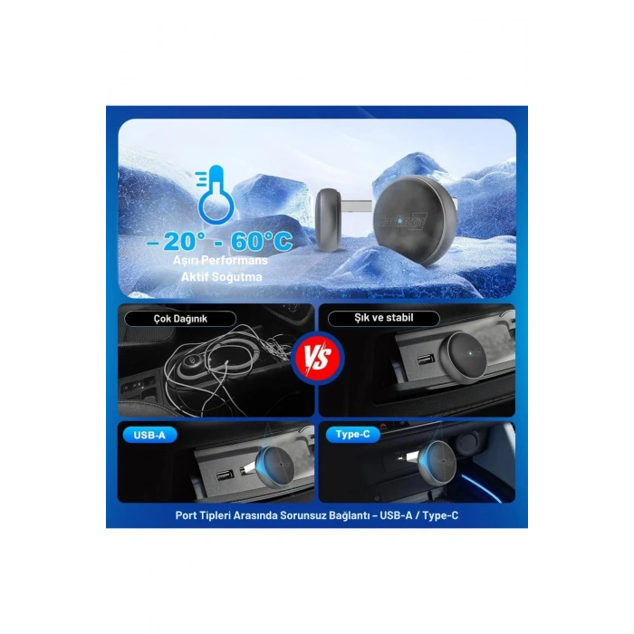 Carlinkit CarPlay Mini Ultra 3 – Kablosuz CarPlay & Android Auto 2026