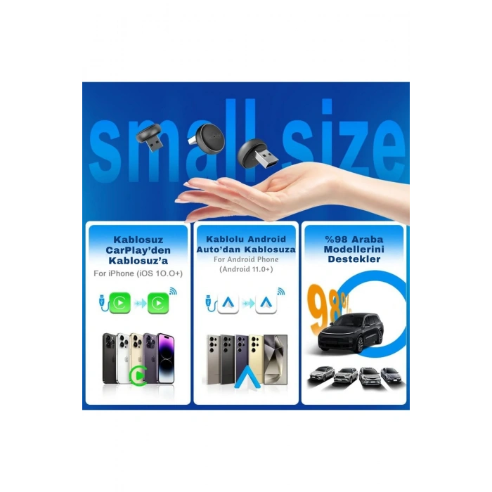 Carlinkit CarPlay Mini Ultra 3 – Kablosuz CarPlay & Android Auto 2026