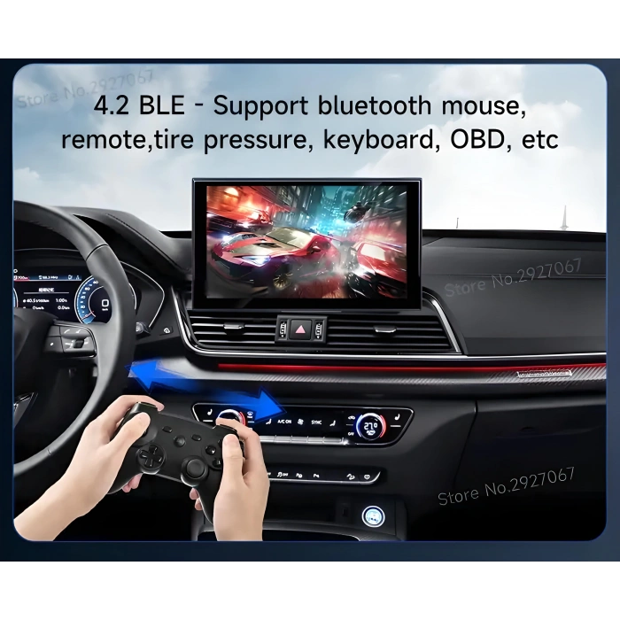 Carlinkit Carplay Ai Box USB 2gb + 16GB Stereo Evrensel Android Oto Kablosuz Carplay Ai Kutusu - Youtube, Netflix, Disney+, Google