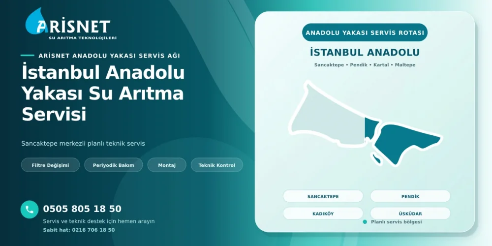 İstanbul Anadolu Yakası Su Arıtma Servisi ve Filtre Değişimi