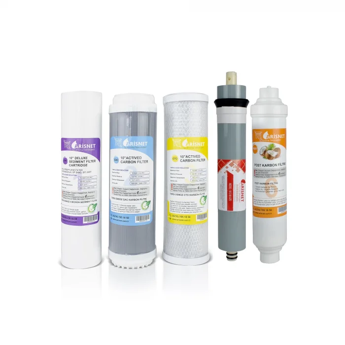 Arisnet 5li 10 İnç Housing Filtre Seti - Açık Kasa Cihaz Filtresi