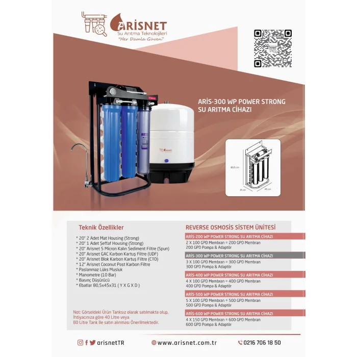 ARİS-300 WP Power Strong Su Arıtma Cihazı