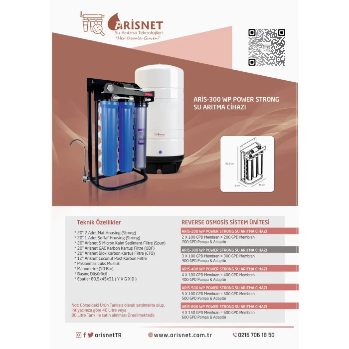 ARİS-300 WP Power Strong Su Arıtma Cihazı