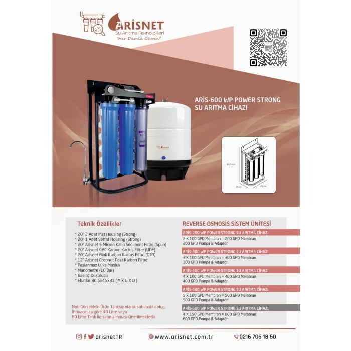ARİS-600 WP Power Strong Su Arıtma Cihazı