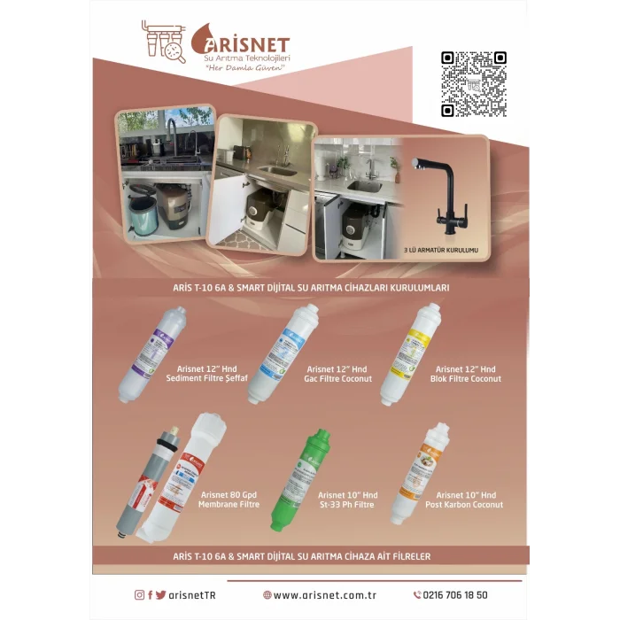 ARİS T-10 Su Arıtma Cihazı Pompasız