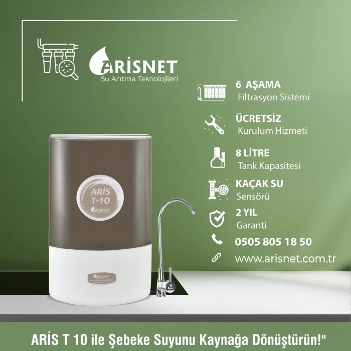 ARİS T-10 Su Arıtma Cihazı Pompasız