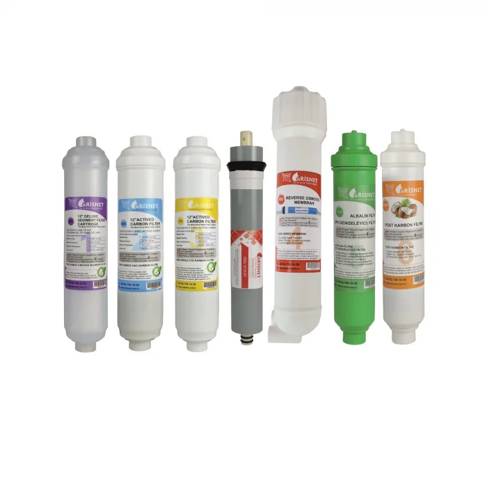 Arisnet 6li 12 İnç Inline Filtre Seti - Kapalı Kasa Cihaz Filtresi