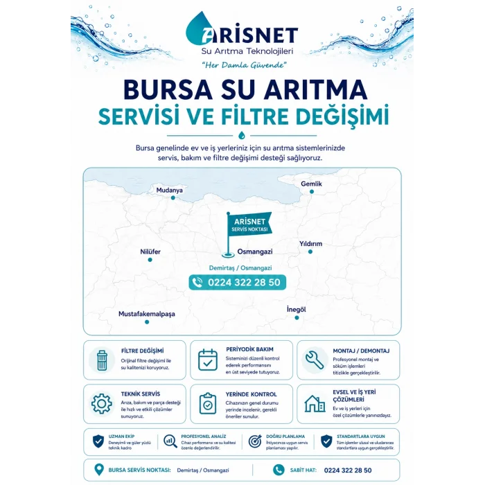 Bursa Su Arıtma Servisi ve Filtre Değişimi