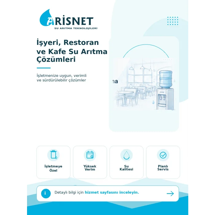 İşyeri, Restoran ve Kafe Su Arıtma Çözümleri