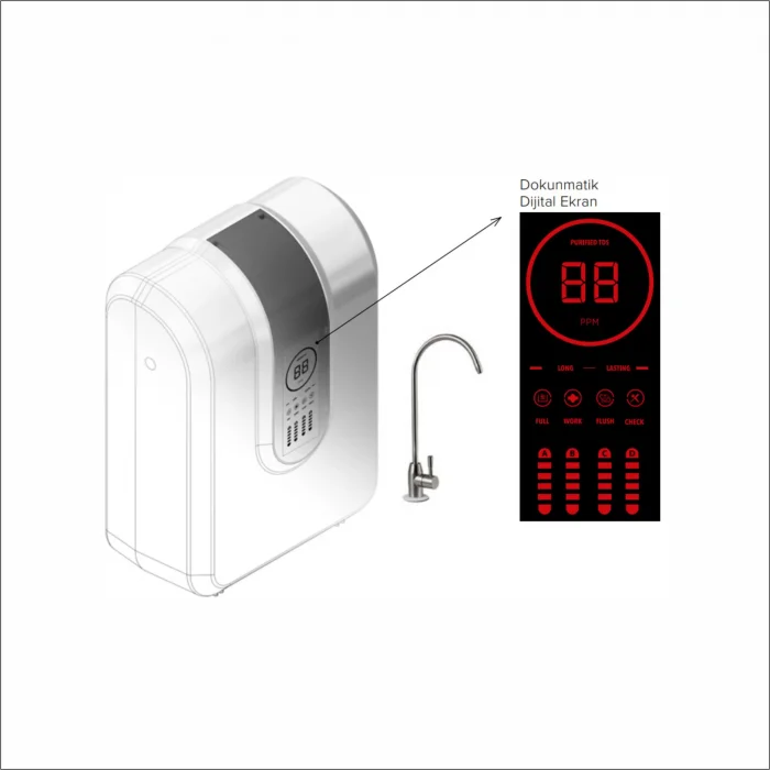 SLIM-100 GPD Su Arıtma Cihazı Pompalı