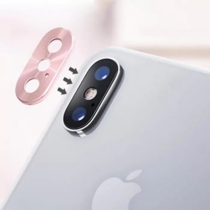Iphone X Metal Kamera Koruyucu Kapak