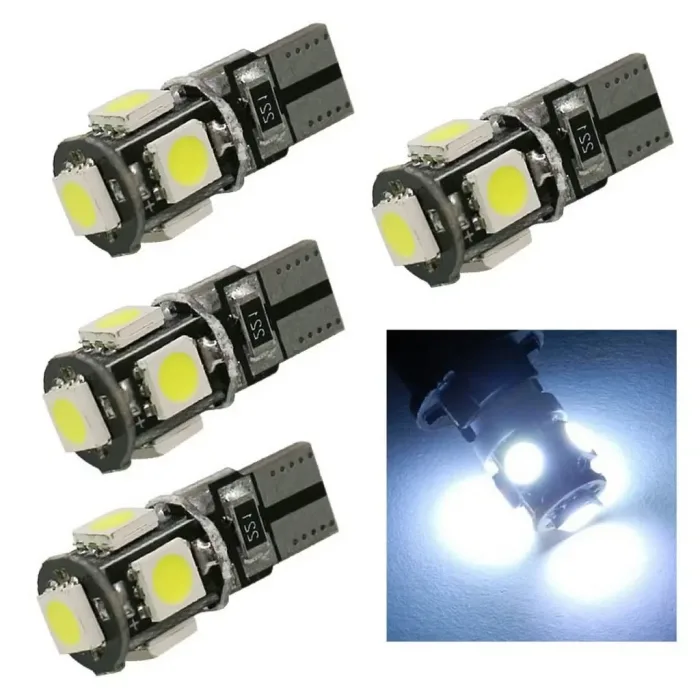 T10 Dipsiz Led 55Smd 5050 Led T10 W5W 2 Adet Dipsiz Park Ampül
