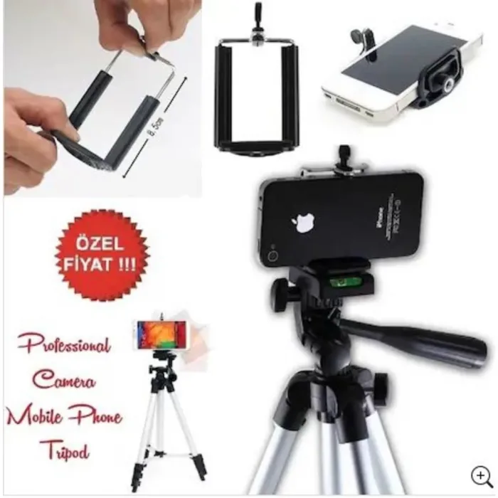 3110 Tripod 102 Cm Profesyonel Kamera Telefon Tripod