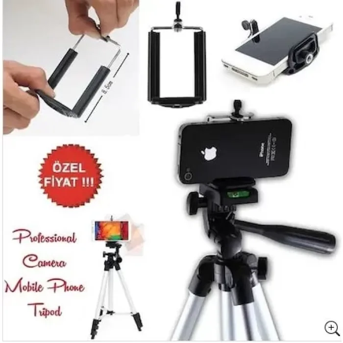 3110 Tripod 102 Cm Profesyonel Kamera Telefon Tripod