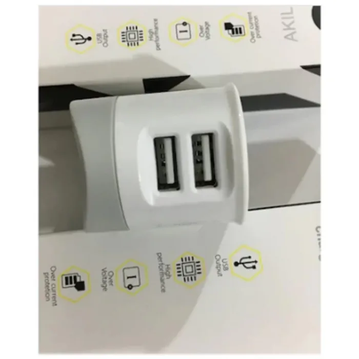 Akıllı Zaman Kontrollü Şarj Cihazı 12W 2.4A C16 2 Usb Port Iberr
