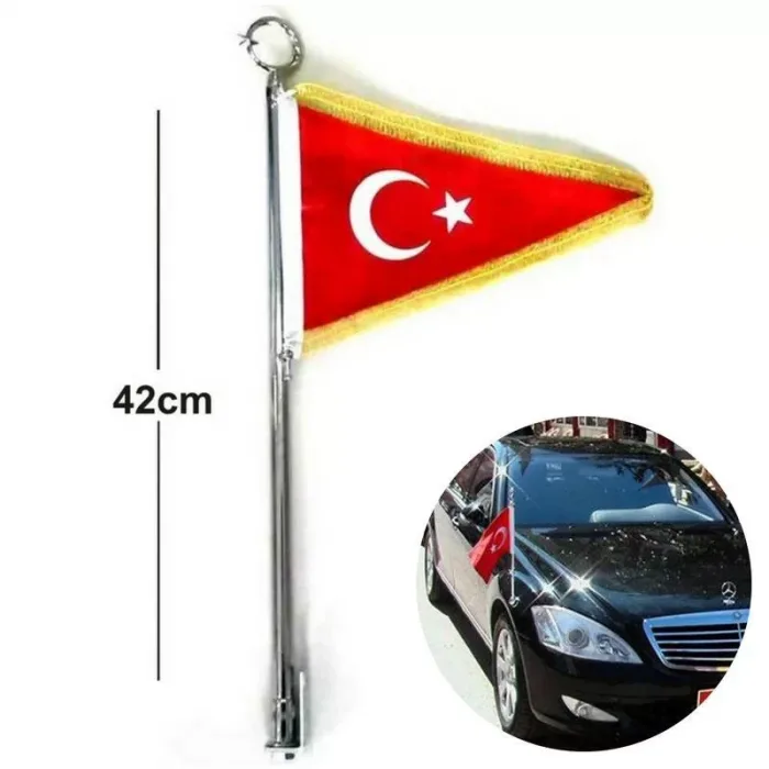 Oto Flama Bayrak Direği Tampona Takılan Bayrak Direği