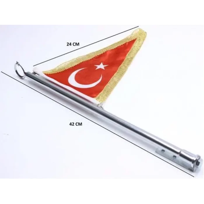 Oto Flama Bayrak Direği Tampona Takılan Bayrak Direği
