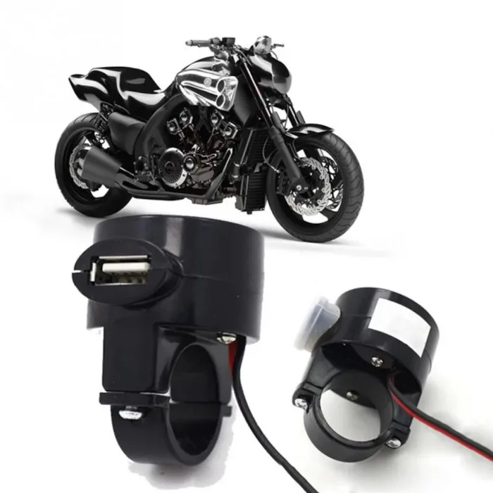 Su Geçırmez Motorsıklet Usb Güç Adeptörü 2.1A 12V-24V