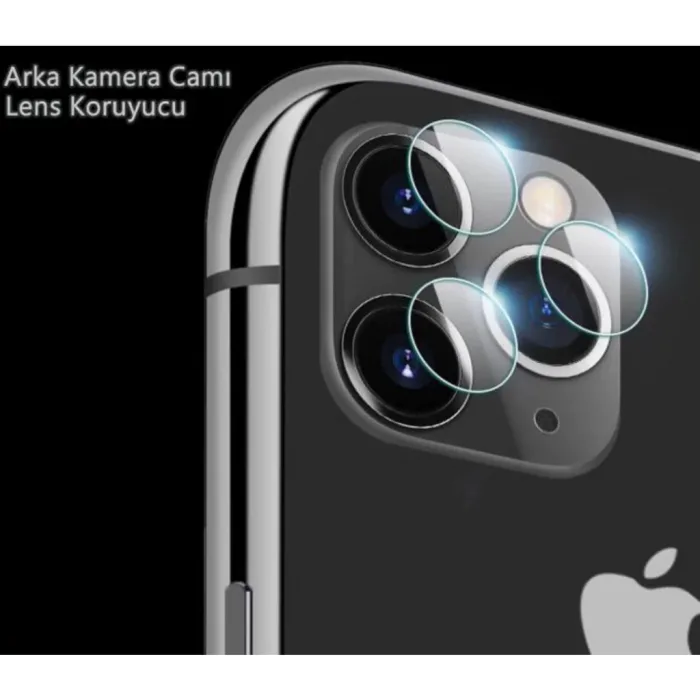Iphone 11 Pro Max Arka Kamera Camı Lens Koruyucu Film
