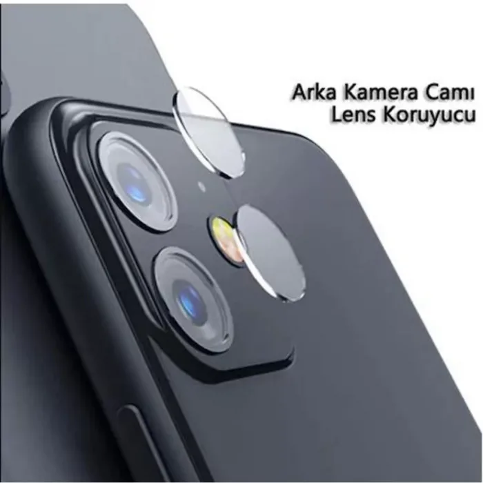 Iphone 11 Pro Max Arka Kamera Camı Lens Koruyucu Film