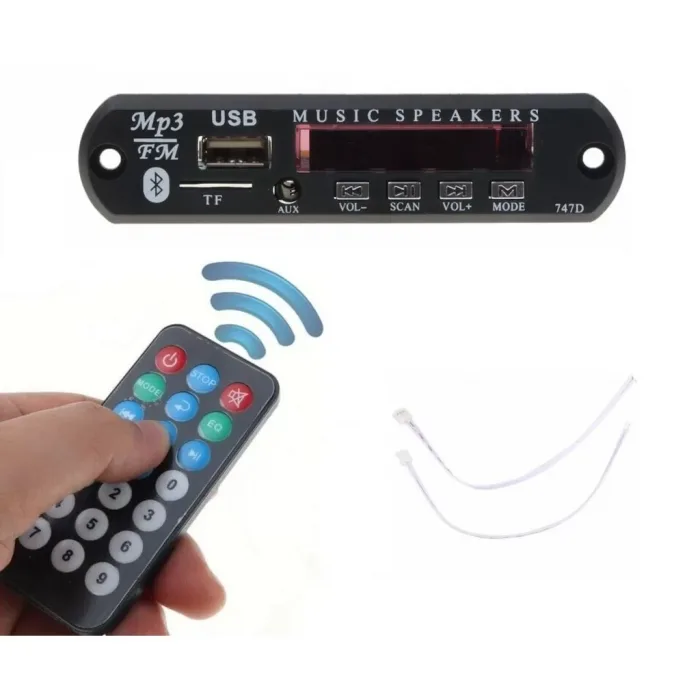 Bluetooth Car Mp3 Decoder Board 12v Audio Module Usb Fm Radio 12v N11.155