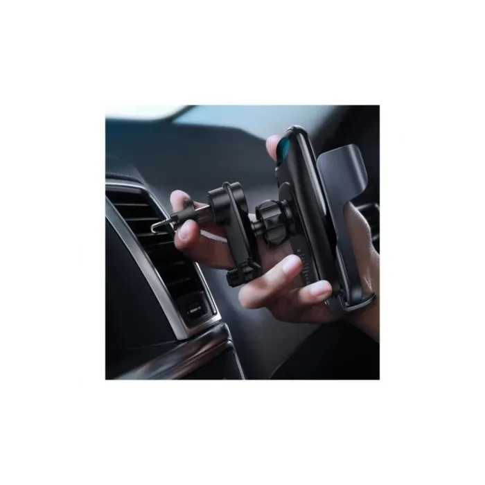 Aurora Electric Qc 3.0 Wireless Kablosuz Şarj Araç Tutucu Siyah 3