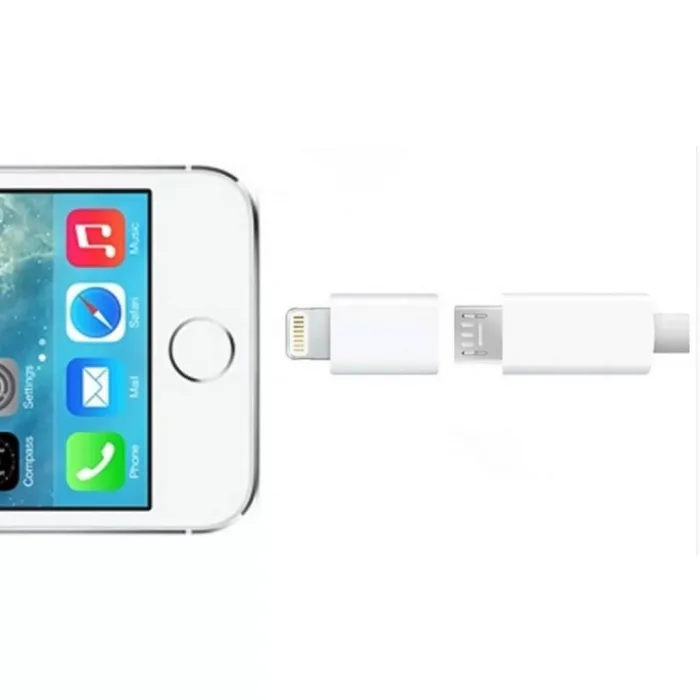 Micro Usb Den Iphone Lightning Çevirici Adaptör