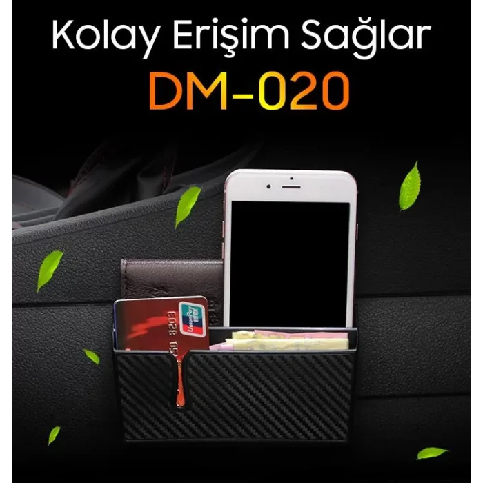 Ally Dm-019 020 Karbon Fiber Çift Telefon Araç Tutucu