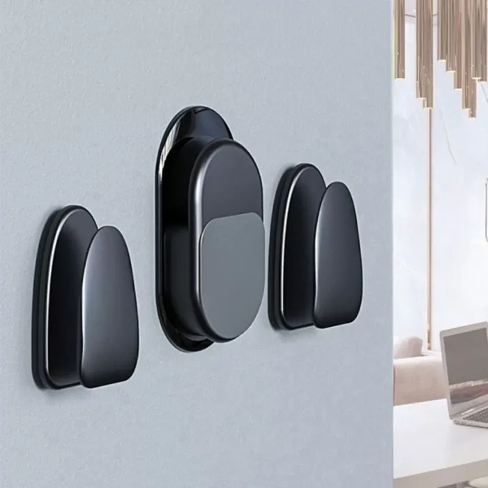 Mıknatıslı Suction Hook 3 Parça Araç - Ev Kablo Tutucu Topa