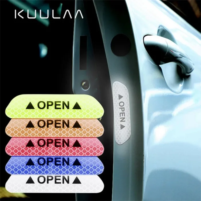 4 Parça Araç-Araba Kapı Çıkartma Uyarı Bandı
