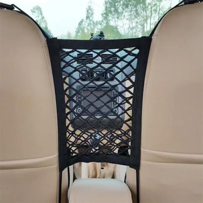 Araç Araba Iki Koltuk Arası File Saklama Çantası Siyah