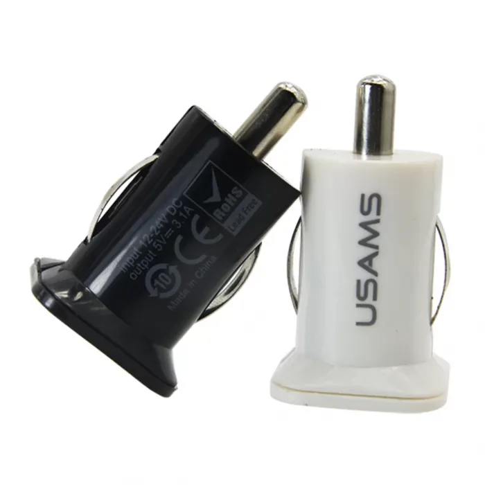Usams 3.1A Mini Çift Girişli 12V Araç Şarj Başlık