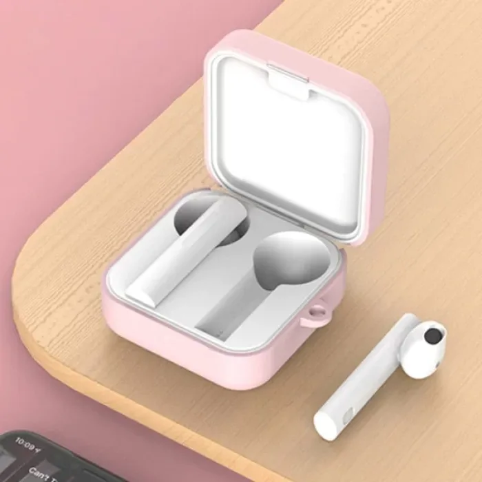 Mi True Wireless Earphones 2 Basic için Silikon Kılıf+Anahtarlık