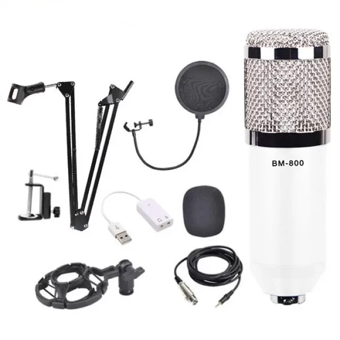 Stüdyo Kayıt Youtuber Mikrofonu Seti + Stand + Pop Fi