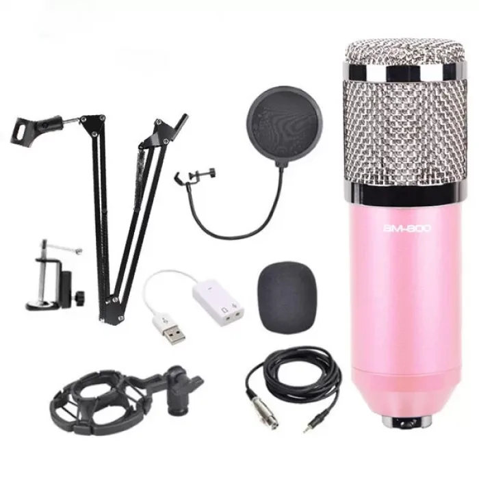 Stüdyo Kayıt Youtuber Mikrofonu Seti + Stand + Pop Fi